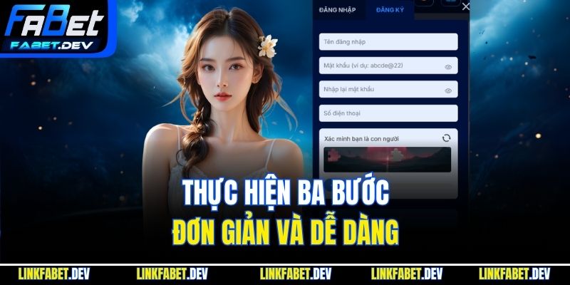 Thực hiện ba bước đơn giản và dễ dàng