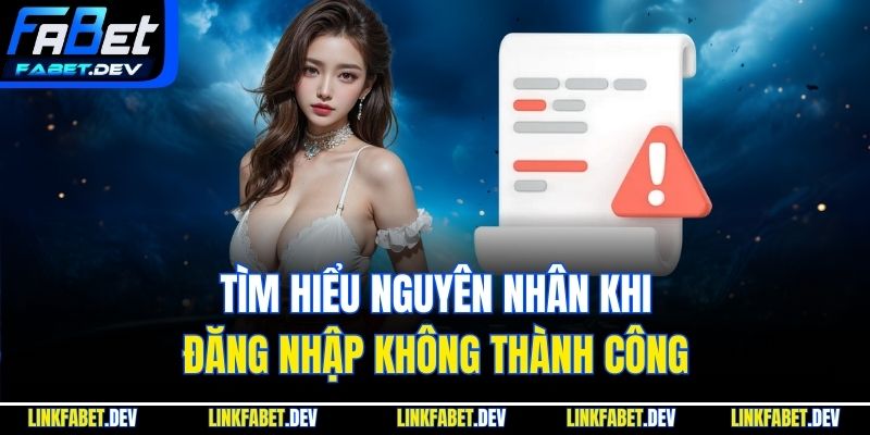 Tìm hiểu nguyên nhân khi đăng nhập không thành công